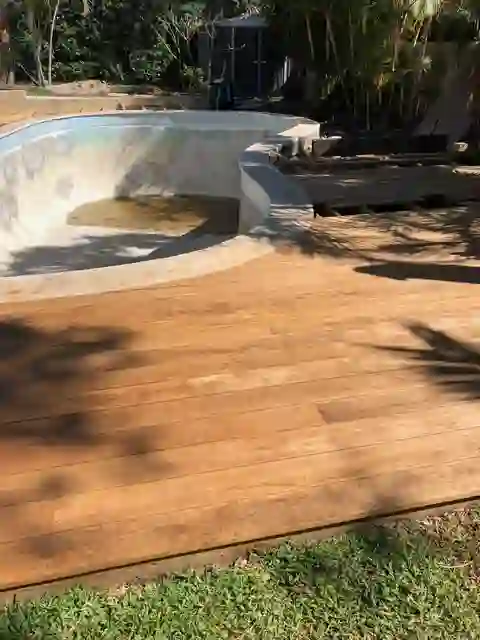 Hardwood deck